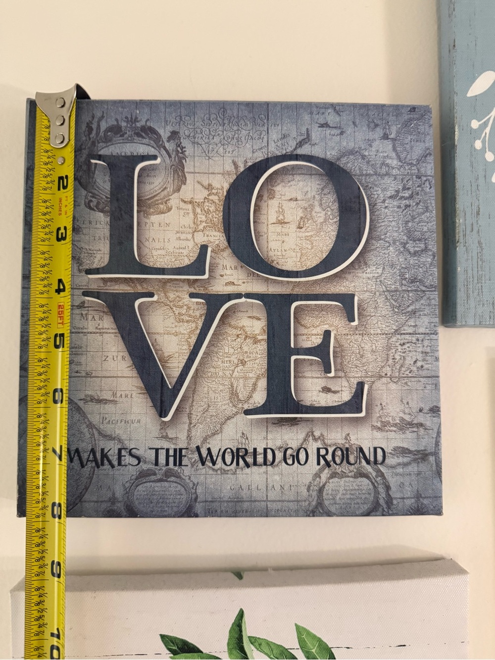 Bundle of 4 Blue, White & Green Inspirational Wall Art Set - Picture 2 of 6